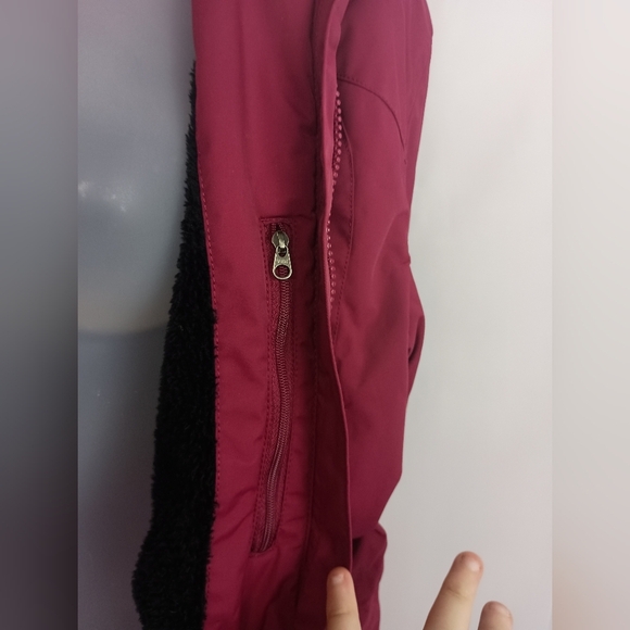 L.L BEAN Coatigan Cozy Winter Fall Casual long Red Burgundy Jacket size Large - Picture 4 of 11